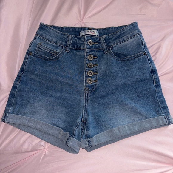 Pants - Women's Blue Denim Shorts